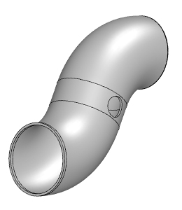 不锈钢汽车弯头链接管