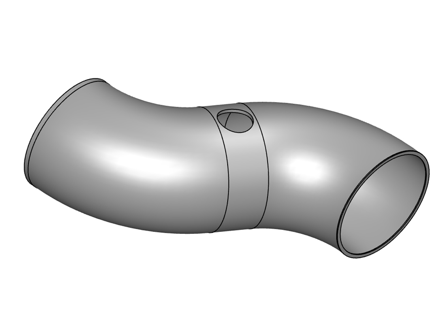 不锈钢汽车弯头链接管