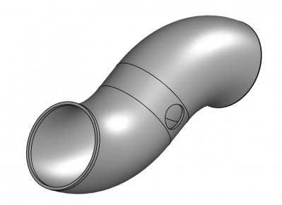 不锈钢汽车弯头链接管